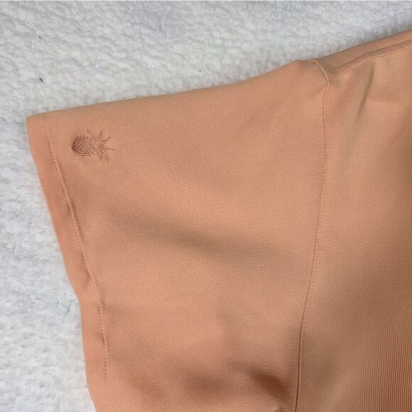 Cubavera Women’s XXL Peach Button-Down Blouse Short Sleeve - Picture 14 of 15